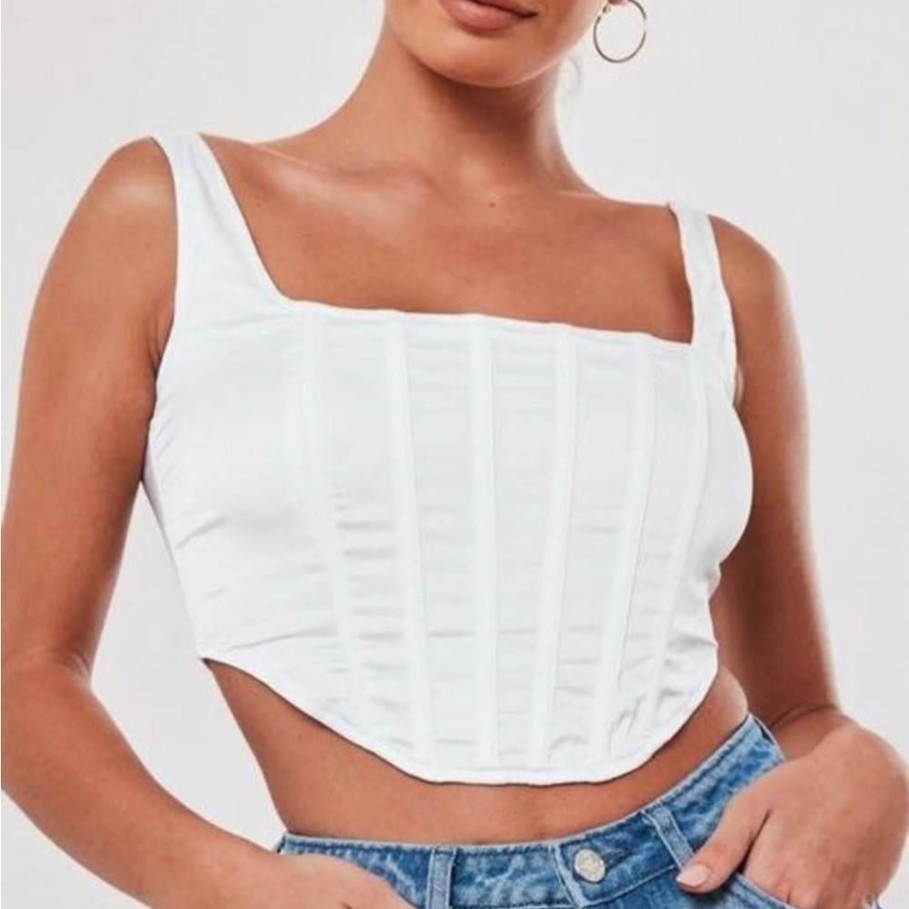 NWOT corset crop top